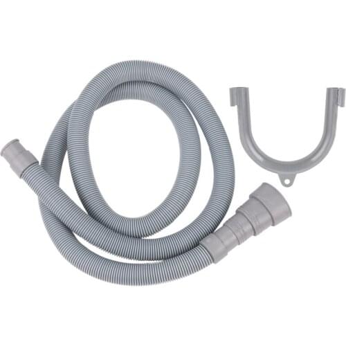 1.5M 5ft 59 inch Machine Dishwasher Drain Hose Extension Washing Pipe with Bracket Set