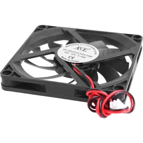 12V 2-Pin 80x80x10mm PC Computer CPU System Heatsink Brushless Cooling Fan 8010