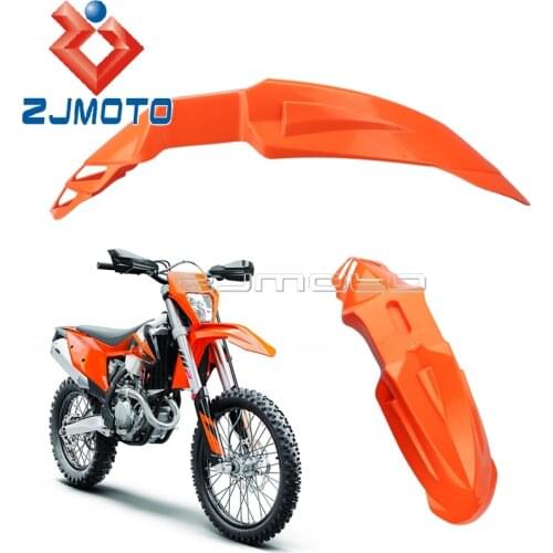 ABS Plastic Dirt Bike Orange Front Mudguard Motocross MX Fender For SXF SX XCW XC EXC XCF 125 150 250 300 350 450 500 Enduro