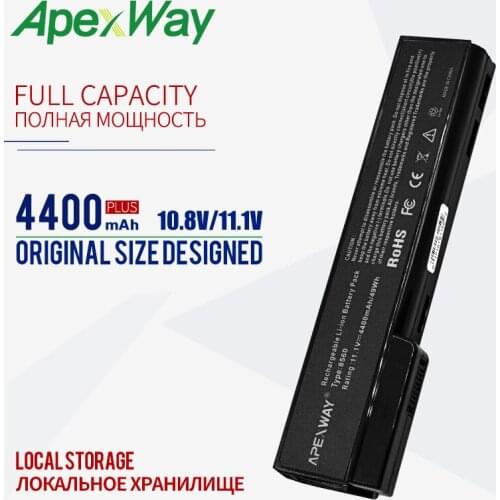 6 cells 4400mAh Battery for HP EliteBook 8460p 8460w 8560p for ProBook 6360b 6460b 6465b 6560b 6565b 628369-421 628664-001