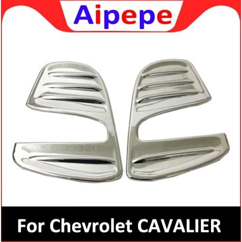 For Chevrolet Cavalier 2018 2019 ABS Chrome Front Fog light Lamp Cover Trim Foglight Lamp Shade Frame Foglight Bezel Decoration