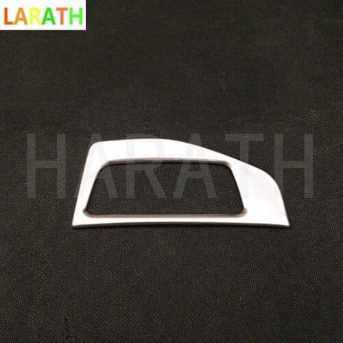 For PEUGEOT 308 2014 2015 ABS Chrome Stick Gear Shift Level Base Pedestal Switch Button Knob Trim Car Auto Cover Styling