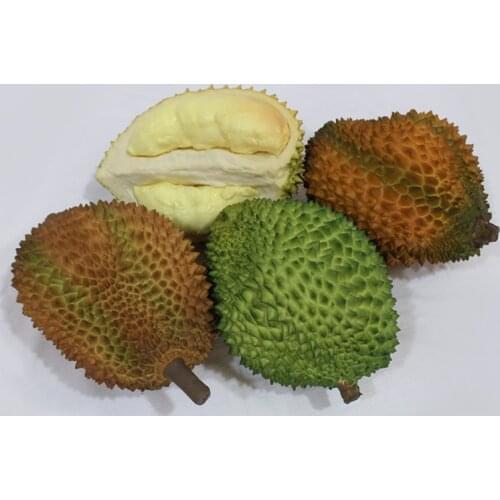 Full Artificial Fruits Fake Durian for Christmas Decorations Real Durian Fruit Mold Kitchen Decor for Teaching Kids Props