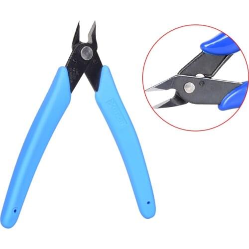 Electrical Wire Cable Cutters Cutting Hand Tools Side Snips Flush Pliers Nipper Anti-slip Rubber Mini Diagonal Pliers Ruler
