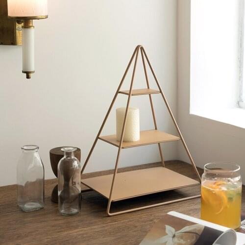 Matte Desktop Storage Display Stand Coffee Bar Display Stand Modern Style Shelf