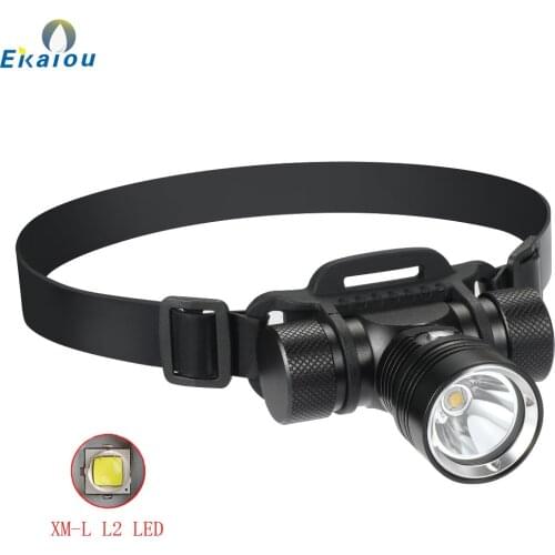 Powerful XM-L L2 Yellow Light LED Diving Headlight Torch Waterproof 100M Underwater Headlamp for Dive Camping Hunting Fishing