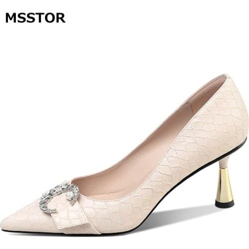 MSSTOR Womens High-heeled Shoes