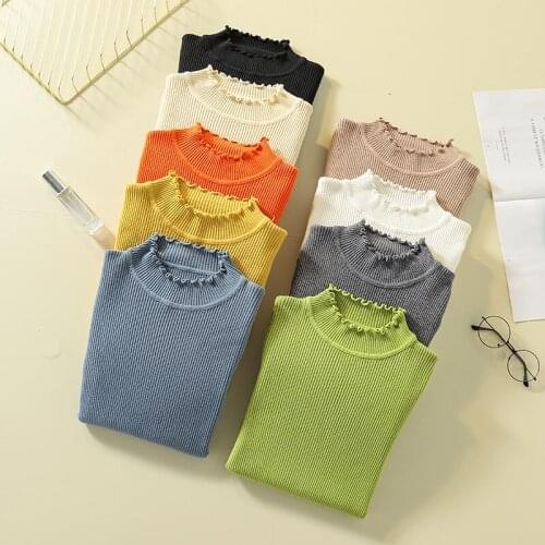 New High Elastic Ruched Turtleneck Sweater Autumn Fashion Pullovers Women Solid Casual Tops Slim Sexy Tight Knitted Pullover Hot