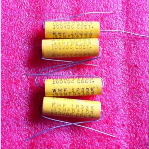 100% New and original10PCS Cdet WMF Series 100V0.33uF MFD Fever Electrodeless Film Capacitors