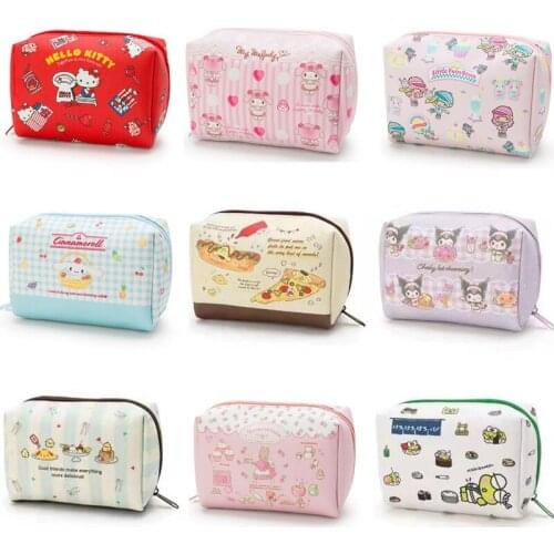 New Kawaii Anime Girls Kids Small PVC Cosmetic Bags For Children