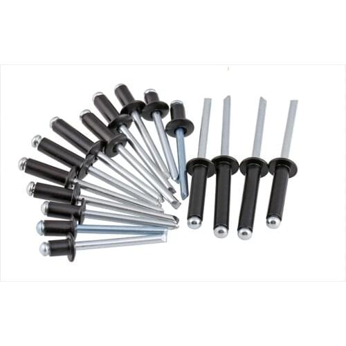 New 50pcs M4*10 Black Aluminum core pulling rivets Decorating nails