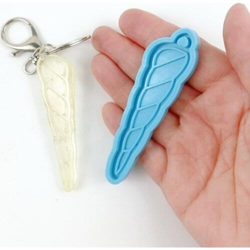 R58E Keychain Casting Mold Sharp Cone Keychain Pendant Resin Mold Self-defensive Jewelry Making Mould Epoxy Resin Mold Tools
