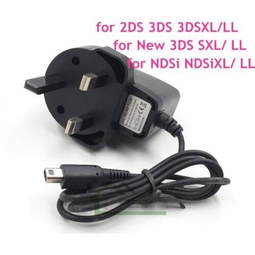 E-house UK Home Wall Charger Cable AC Adapter Power Supply Cable Cord Replacement for 2DS New 3DS XL for NDSi XL Game Console