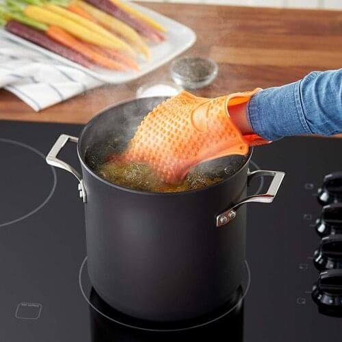 Silicone Kitchen Grilling Gloves Oven Mitts Heat Resistant Barbecue Potholder Non-slip Cooking BBQ Grill Glove Baking Glove