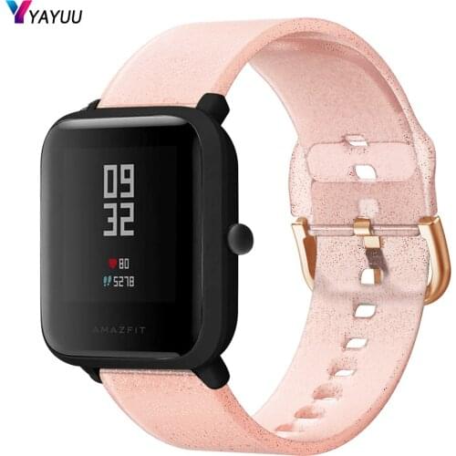 YAYUU 20mm Silicone Watch Strap For Xiaomi Huami Amazfit Bip Band Replacement Bracelet for Amazfit GTS GTR 42mm Wristband