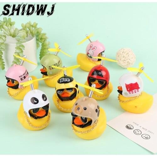 1pcs Wind-breaking Wave-breaking Duck Helmet Sunglasses Car Ornaments Auto Interior Decoration Car Bycicle Goods Gifts Hot Sale
