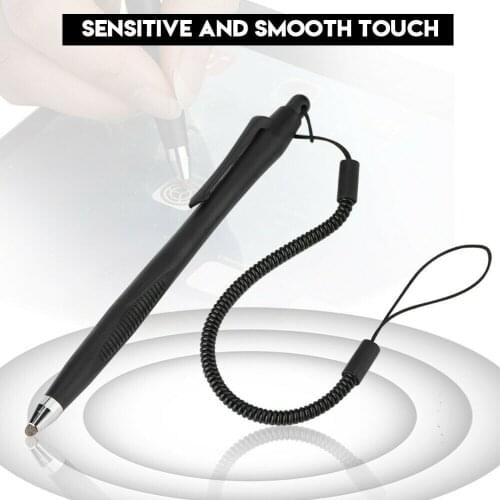 2pcs High Sensitivity With Spring Hose Touch Screen Stylus Pen Fine Tip Home Office For Phone Tablet Universal Notes Painting