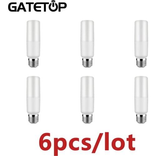 High Brightness LED Bulb 6pcs/lot T37 7W E27 Super Bright 6000K Energy Saving Lamp for Home Office Interior Decoration