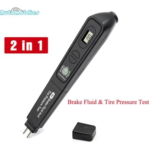 TPMS Tire Pressure Test+Brake Fluid 2 in 1 Car Diagnostic Tool Brake Fluid Digital Tester Suitable for Determining Brake Fluid