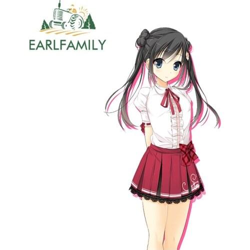 EARLFAMILY 13cm x 7cm for Anime Sweets To Make Vinyl Car Stickers Creative 3D Decal Sunscreen Windows Refrigerator Car Styling