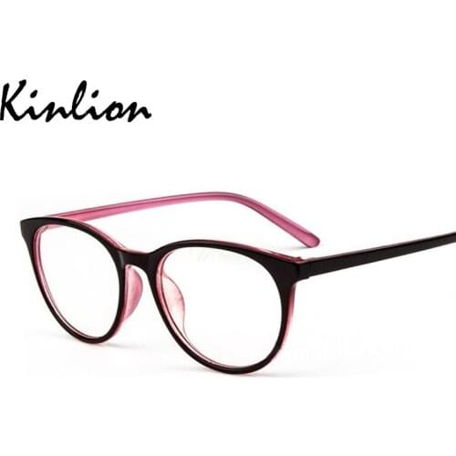 Vintage Round Eye Glasses Frame for Women Black Red Pink Retro Men Eyeglasses Frames Fashion Light Oval Mens Eyewear Gafas 2020