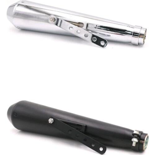 Motorcycle "Shorty" 35mm 38mm 41mm 43mm 45mm Exhaust Muffler Megaphone Cruiser Bobber Chopper Cafe Racer Old School