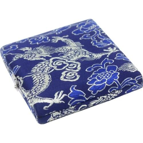 High Quality Chinese Traditional Pattern Wooden Oboe Reed Case Holder Box Covered for 6pcs Oboe Reeds