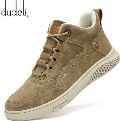 Men Shoes Fashion Genuine Leather Loafers Breathable Autumn Lace Up Comfortable Casual Shoes Outdoor Men Sneakers Shoes 44