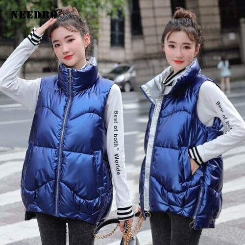 Women Vest Tops Winter Outerwear Plus Size Autumn Sleeveless Women Jacket Winter Padded Female Vest Colete Feminino Women Vest