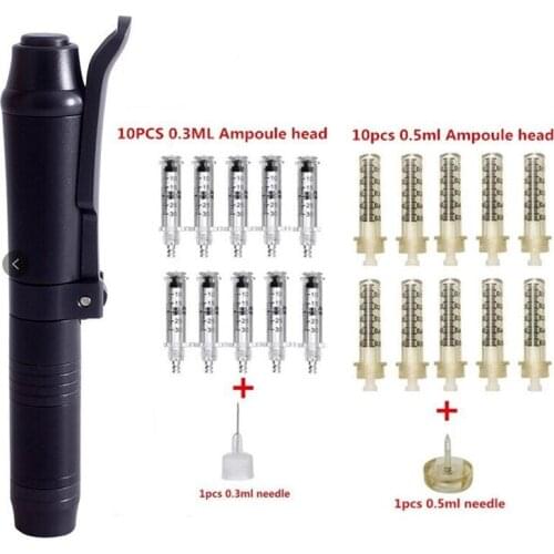 0.3ML High Pressure Hyaluronic Acid Pen High density metal For Anti Wrinkle Lifting Lip hyaluron gun atomizer Lip injection pen