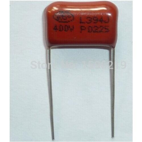 100pcs CBB capacitor 394 400V 394J 0.39uF 390nF P15 CL21 Metallized Polypropylene Film Capacitor