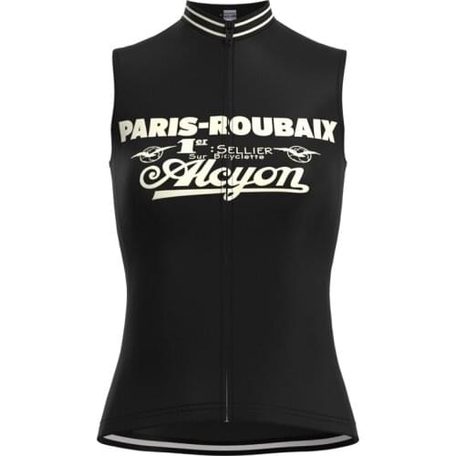 1989 Competition Alcyon Team Woman Retro Cycling Jersey Sleeveless Clothing Triathlon Mtb Bike Jersey maillot ciclismo hombre