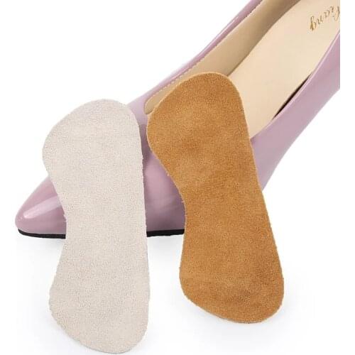 2Pieces=1Pair Half Yard Non-Slip Heel Insert Liner Grips Pad Foot Care Protector Shoes Insole Cushion Pads Unisex Random Color