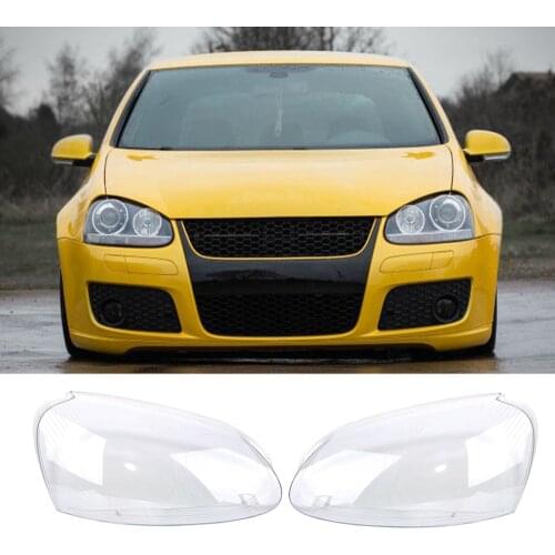 2pcs Headlight Lens For GOLF 5 MK5 05-09 Car Lights Headlight Head Lamp Cover REPLACEMENT GLASS HEADLIGHT LENS KDCW1