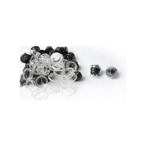 Free shipping!30PCS 250V/6A 125V/10A AC 3 Pins SPDT Panel Mount Boat Rocker Switch w Cap