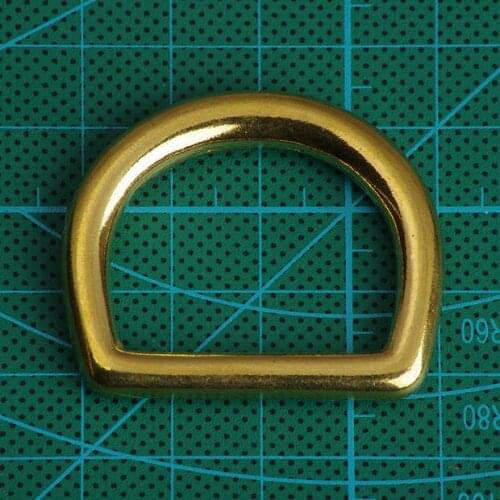 5pcs pack seamless solid brass D RING 1-1/6 " antique buckle hoof shaped for purse doggie bag handbag horse rug harness