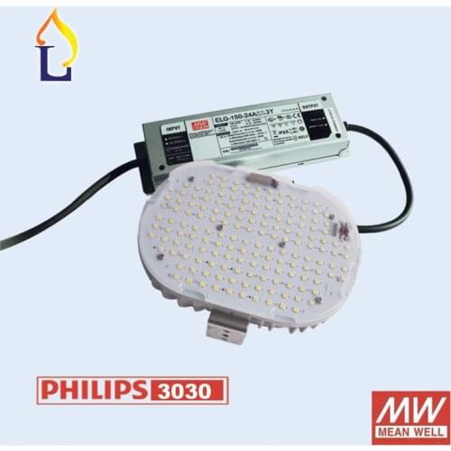 6 Pack Led retrofit kit for shoebox 100W 120W 150W Led retrofit kit for Street Light Outdoor Lamp Meanwell Driver AC100-277V