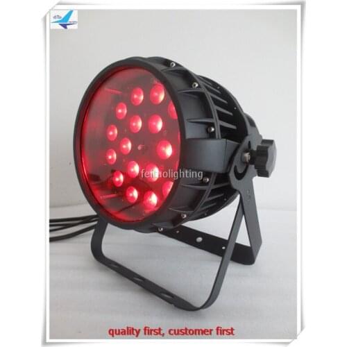Free shipping 16 pieces/lot super bright 18x10w zoom led par 4in1 led par zoom rgbw led par ip65 DMX 9 channel stage lighting
