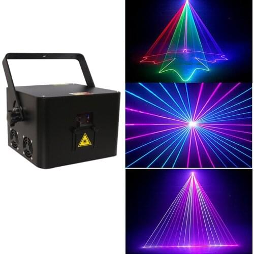 BIg Promotion 2W RGB Full Color Animation Disco Laser Light DJ Stage Lighting DMX512 Sound Active Laser Diode Beam Lighting