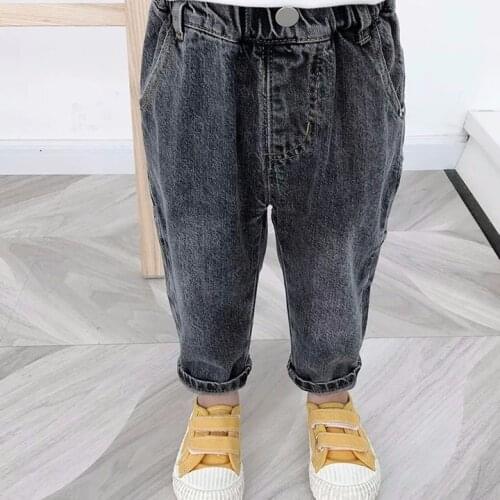 Boys Girls Jeans 2020 Spring And Autumn Clothing New Baby Cool Pants Children Handsome Casual Fashion Pants