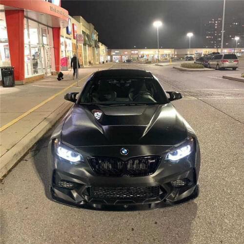 Suit For Bmw F87 M2c Thunder Version Refitting Enveloping Carbon Fiber Shovel Lip Front Middle Net
