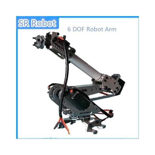 6DOF Mechanical Robot Full Steel Bearing Arm Claw With Servos For Robotics DIY Childrens Toy Robot Arm