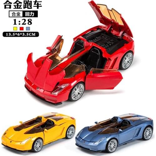 1:28 alloy sports car model childrens toy car ornaments more open door boys toy factory wholesale like exquisite workmanship
