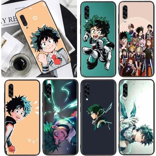 My Hero Academia for Samsung Galaxy A90 A80 A70 A60 A50 A40 M30 A20E A2Core A10S A10E Soft Black Phone Case
