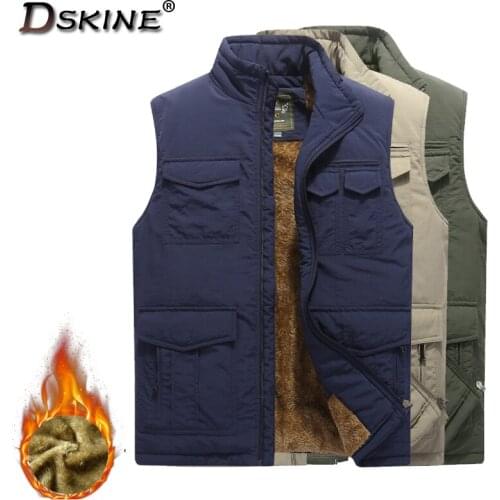 Men 2021 New Jacket Sleeveless Vest Winter Fashion Casual Slim Outdoor Windproof Cold Protection Warm Thicken Vest Coats Men