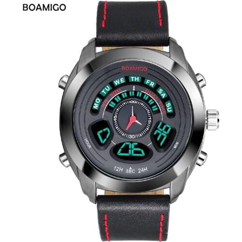 Men Sports Watches Blue LED Digital analog Wristwatches For Men Water Resistant Men Quartz Wristwatches Clock Reloj Hombre