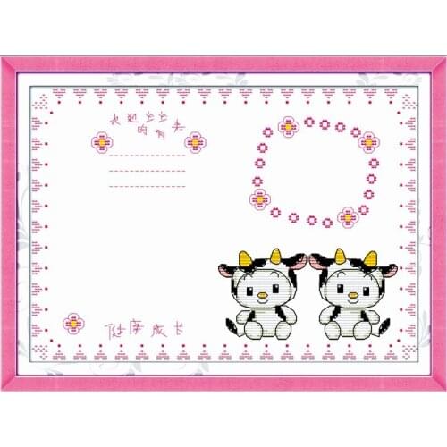 Baby cross stitch kit people 18ct 14ct 11ct count canvas hand craft bag x stitches embroidery DIY handmade needlework plus