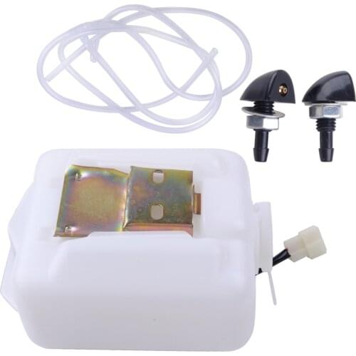 New Car Windshield Washer Clean Cleaner Reservoir Bottle Tank With Pump 12V 2 Pin Universal