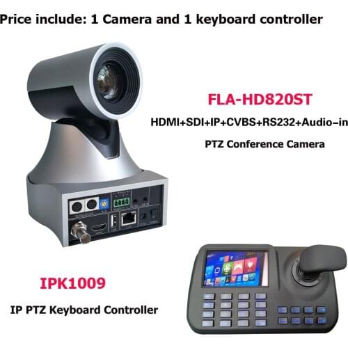 Onvif Network Keyboard Controller Full HD IP HDMI SDI Video Conference Camera 20X for Matrix Switcher / Audio Generator