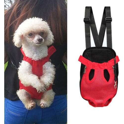 2019 new Pet Dog Carrier Front Chest Backpack Five Holes Backpack Dog Outdoor Carrier Tote Bag Sling Holder Mesh Cat Puppy